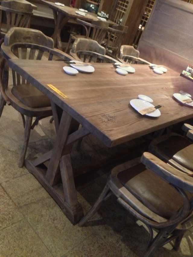 老榆木餐桌YM-20
